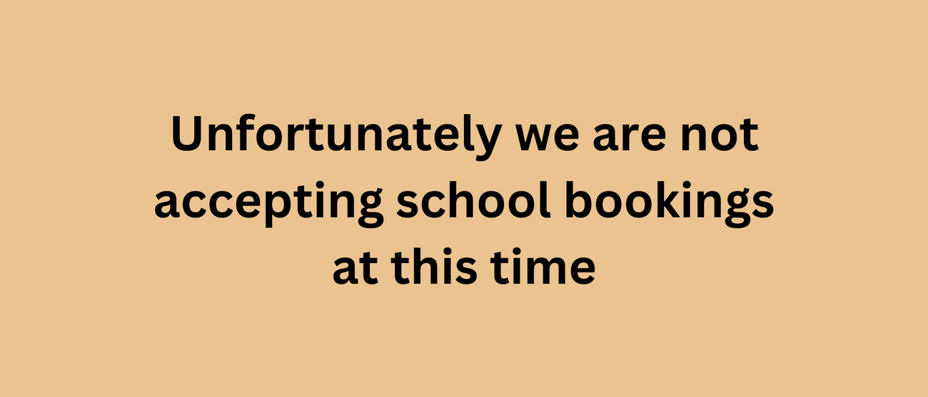 Noschoolbookings webpage notice